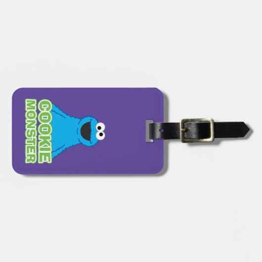 クッキーモンスターキャラクターアート ラゲッジタグ (正面横)