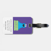 クッキーモンスターキャラクターアート ラゲッジタグ (裏面横)