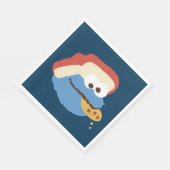 クッキーモンスターキャンプクッキー スタンダードランチョンナプキン (角)