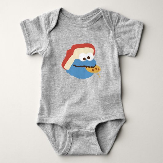 クッキーモンスターキャンプクッキー ベビーボディスーツ (正面)