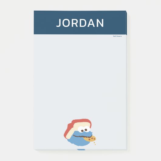 クッキーモンスターキャンプクッキー |名前の追加 ポストイット (正面)