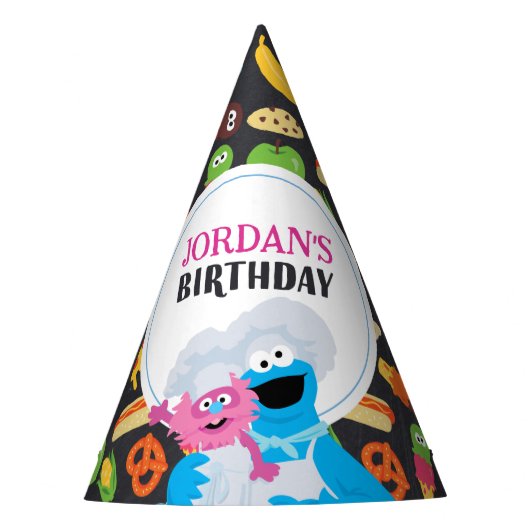 クッキーモンスターシャルボードグルメトラック パーティーハット (正面)