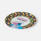 クッキーモンスターシャルボードグルメトラック ペーパープレート (アングル)