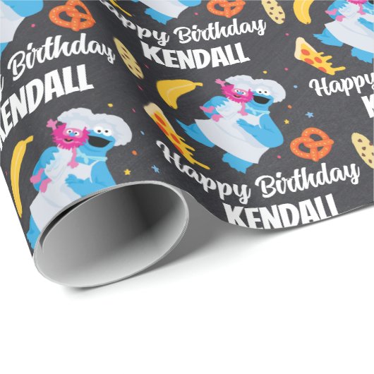 クッキーモンスターシャルボードグルメトラック ラッピングペーパー (ロールコーナー)