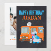 クッキーモンスターシャルボードフードトラック誕生日 (正面/裏面)