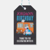 クッキーモンスターシャルボードフードトラック誕生日 ギフトタグ (裏面)