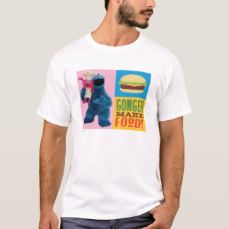 クッキーモンスターズグルメ車 |ゴンガーが料理を作る Tシャツ