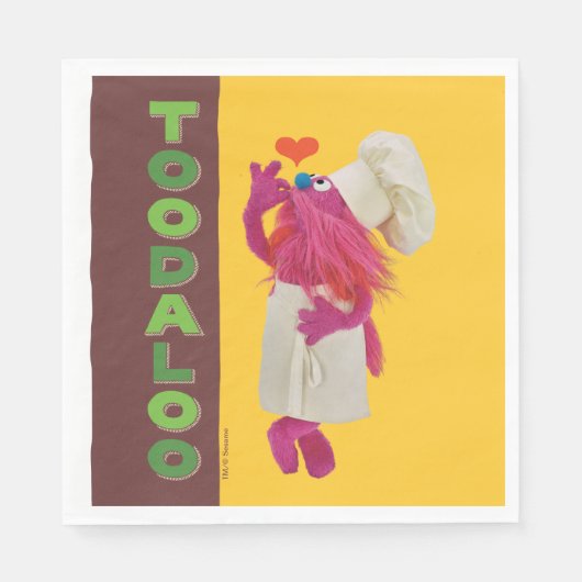 クッキーモンスターズグルメ車 |トダルー スタンダードランチョンナプキン (正面)