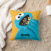 クッキーモンスターセサミストリートデザインコンテスト クッション (ブランケット)