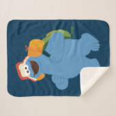 クッキーモンスターハイキング シェルパブランケット (正面(横))