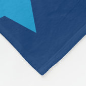 クッキーモンスターパターン顔 フリースブランケット (角)