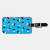 クッキーモンスターファー顔パターン ラゲッジタグ (正面横)