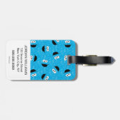 クッキーモンスターファー顔パターン ラゲッジタグ (裏面横)