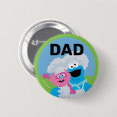 クッキーモンスターフードトラック誕生日ボーイズパパ 缶バッジ (正面&裏面)