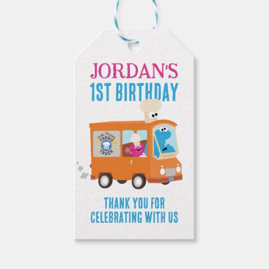 クッキーモンスターフードトラック誕生日特典 ギフトタグ (正面)