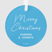 クッキーモンスターフードトラック |カスタマイズ オーナメント (裏面)