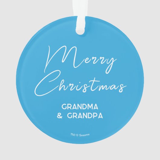 クッキーモンスターフードトラック |カスタマイズ オーナメント (裏面)