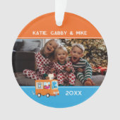 クッキーモンスターフードトラック |カスタマイズ オーナメント (正面)