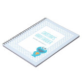 クッキーモンスターベビーシャワーゲスト&ギフトリスト ノートブック (左側)