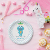 クッキーモンスターベビー誕生日 ペーパープレート (パーティー)