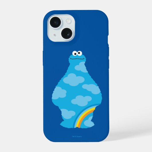 クッキーモンスターレインボウズ iPhone 15ケース (裏面)
