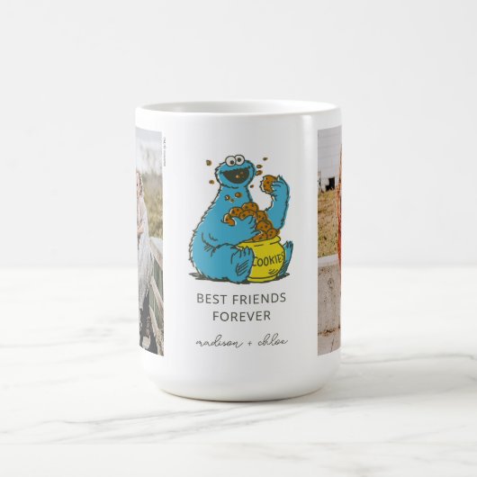 クッキーモンスターヴィンテージ |友最高のだち – 写真 コーヒーマグカップ (中央)
