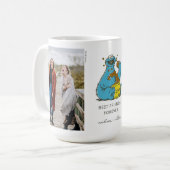 クッキーモンスターヴィンテージ |友最高のだち – 写真 コーヒーマグカップ (正面左)