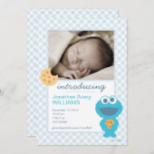 クッキーモンスター誕生のお知らせ 案内状 (正面/裏面)