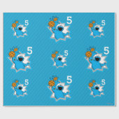 クッキーモンスター誕生日 ラッピングペーパー (フラット)