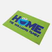 クッキーモンスター顔 ドアマット (アングル)