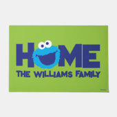 クッキーモンスター顔 ドアマット (正面)