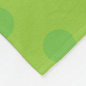 クッキーモンスター顔 |名前の追加 フリースブランケット (角)