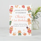 クッキーモンスター1回目の誕生日 招待状 (スタンド正面)