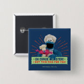 クッキーモンスター!お気得に入り 缶バッジ (正面&裏面)