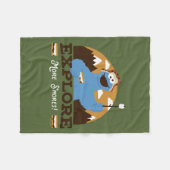 クッキーモンスター |その他のSモデルの探索 フリースブランケット (正面(横))