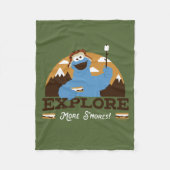 クッキーモンスター |その他のSモデルの探索 フリースブランケット (正面)