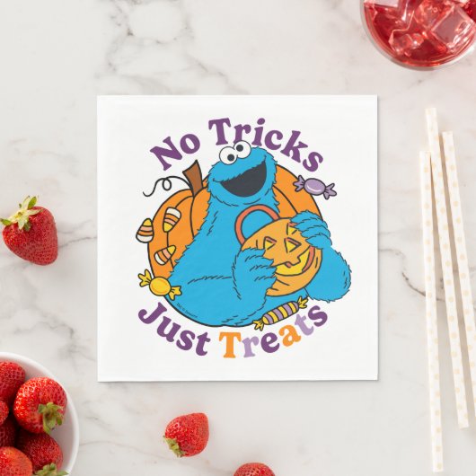 クッキーモンスター | ただのトリックはない スタンダードランチョンナプキン (インサイチュ)