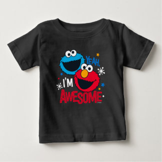 クッキーモンスター&エルモ |はい、素晴らし ベビーTシャツ