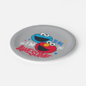 クッキーモンスター&エルモ |はい、素晴らし ペーパープレート (アングル)