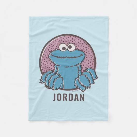 クッキーモンスター |オムノムノム フリースブランケット (正面)