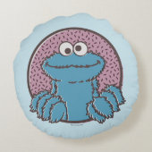 クッキーモンスター |オムノムノム ラウンドクッション (裏面)
