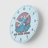 クッキーモンスター |オムノムノム ラウンド壁時計 (傾斜)