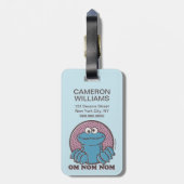 クッキーモンスター |オムノムノム ラゲッジタグ (裏面縦)