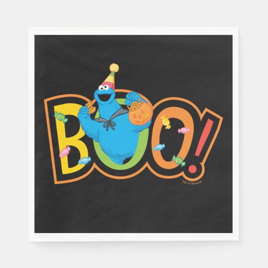 クッキーモンスター |ハロウィンブー！ スタンダードランチョンナプキン (正面)