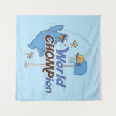 クッキーモンスター |バスケットボール射撃、 発砲バスケ タペストリー (正面(横))