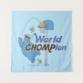 クッキーモンスター |バスケットボール射撃、 発砲バスケ タペストリー (正面)