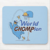 クッキーモンスター |バスケットボール射撃、 発砲バスケ マウスパッド (正面)