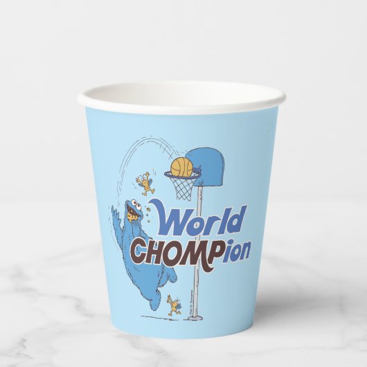 クッキーモンスター |バスケットボール射撃、 発砲バスケ 紙コップ (正面)