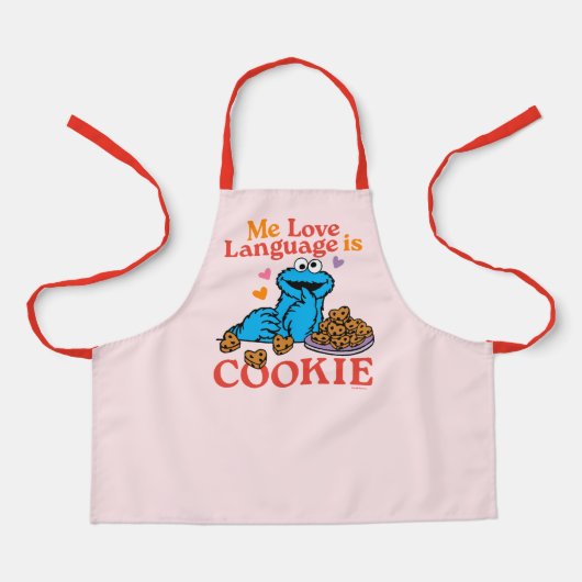 クッキーモンスター | バレンタインデー引用文 エプロン (正面)