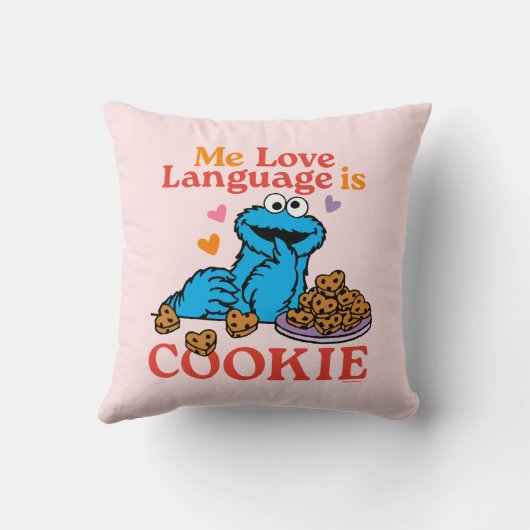 クッキーモンスター | バレンタインデー引用文 クッション (裏面)